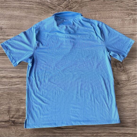 NWT Jack Nicklaus Blue Striped Moisture Wicking Golf Polo Shirt Mens Size L - Picture 2 of 7